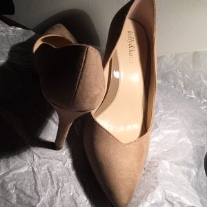 Kelly & Katie: Tan Suede heels size 8.5